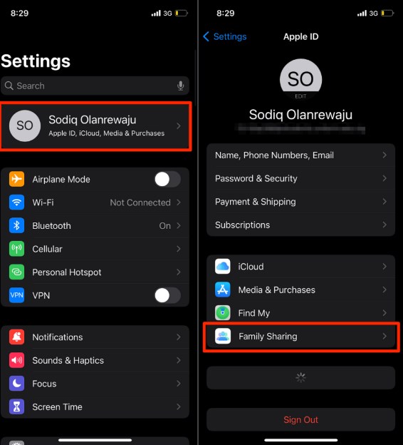 Remove a Family Member on iPhone, iPad, and iPod Touch