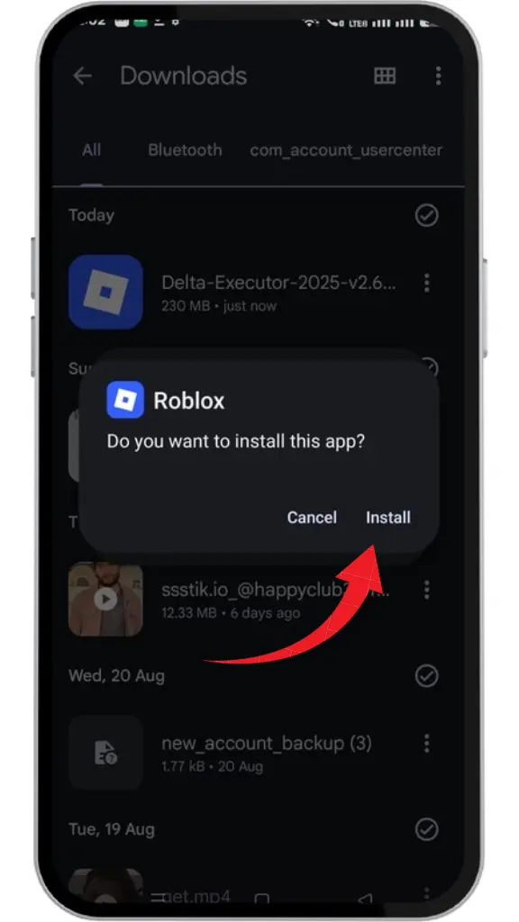 Install the Delta apk